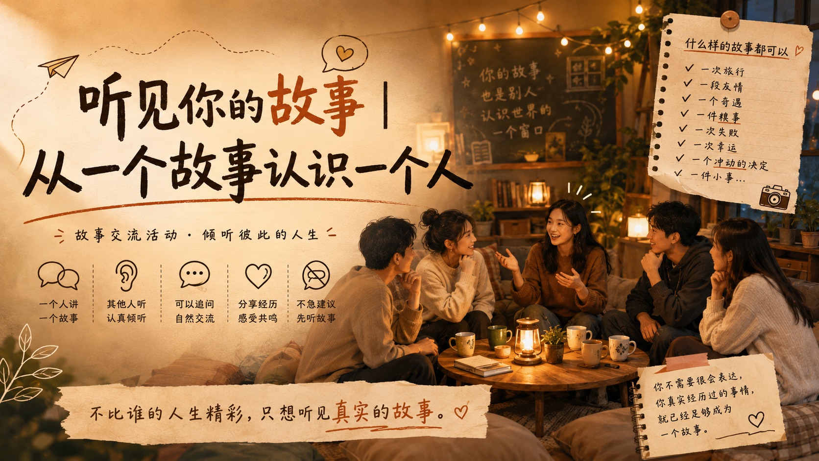 听见你的故事活动海报